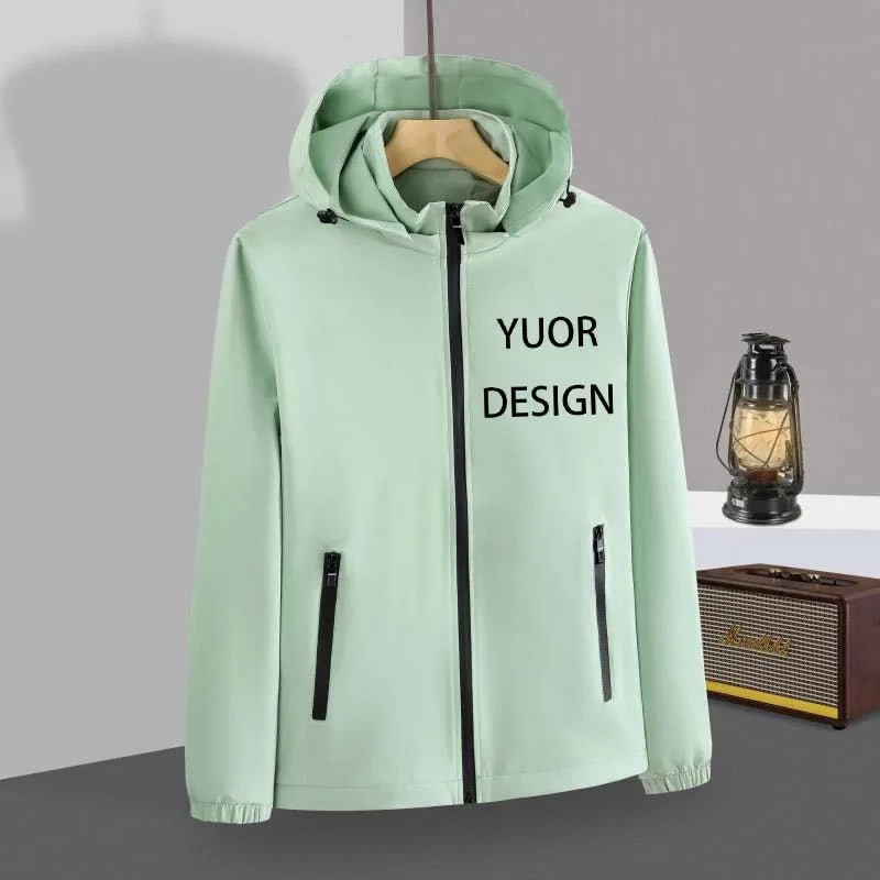 Customized Logo Jackets for Men and Women, Outdoor Sports Windproof, Waterproof and Wear-Resistant Clothing, Enterprise Custom Jackets, Motorcycle and Cycling Clothing