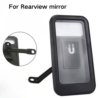 Waterproof Mobile Phone Holder For Motorcycle Bike Magnetic Cycling Phone Bag GPS 360° Swivel Adjustable Stand Phone Accessories