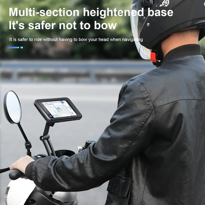 Waterproof Mobile Phone Holder For Motorcycle Bike Magnetic Cycling Phone Bag GPS 360° Swivel Adjustable Stand Phone Accessories
